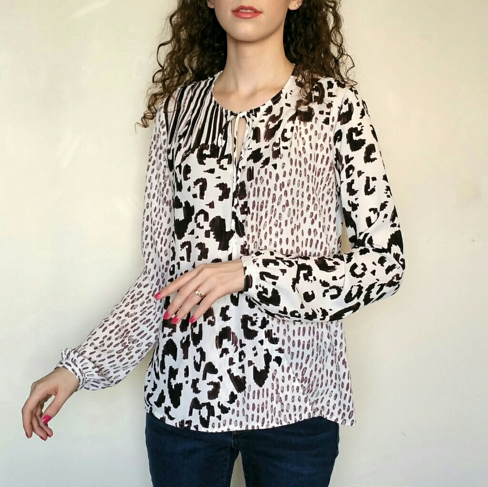 Cabi Animal Print Blouse